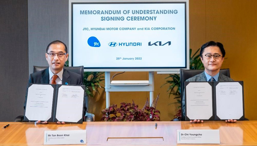 Hyundai Motor Group и JTC разработают интеллектуальные транспортно-логистические модели для района инноваций Джуронг в Сингапуре